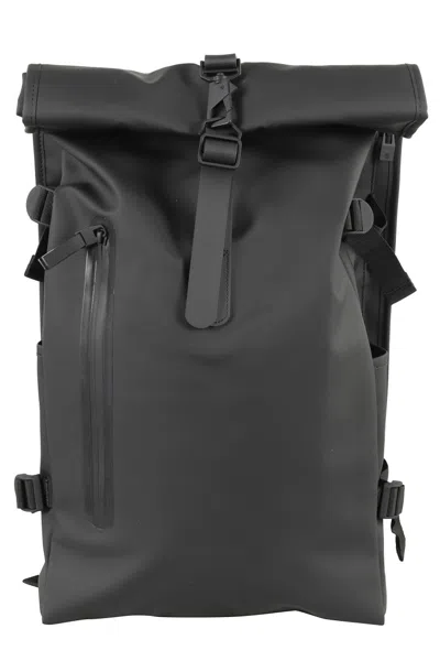 Rains Large Rolltop Rucksack In Black