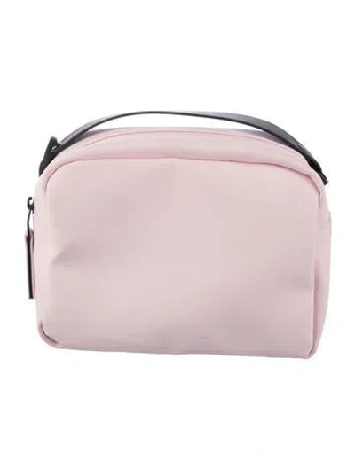 Pre-owned Rains Leather Top Handle Bag In Pink