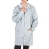 Rains Waterproof Hooded Rain Coat In Blue