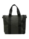 Rains Logo-debossed Tote Bag In Green