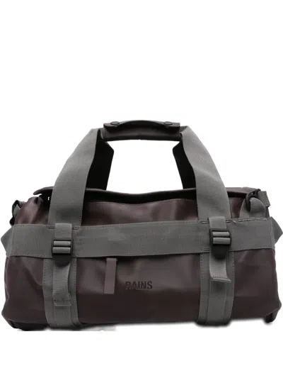 Rains Logo-detail Holdall Backpack In Brown