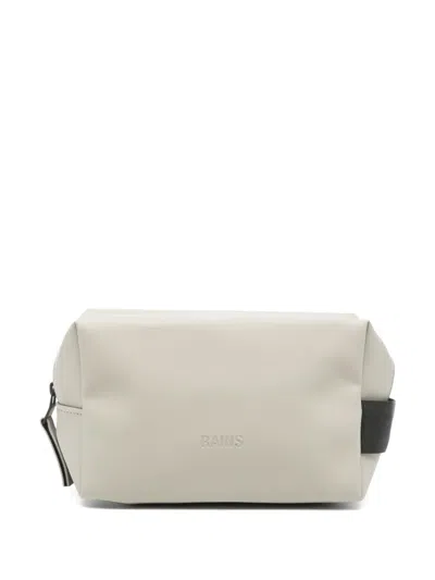 Rains Logo-embossed Wash Bag In Grey