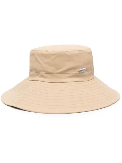 Rains Logo-patch Bucket Hat In Neutrals
