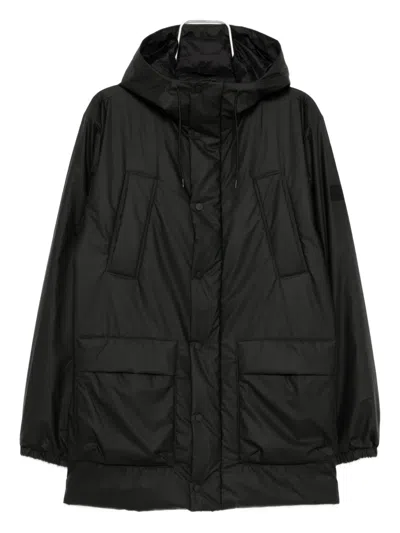Rains Logo-patched Jacket In Black