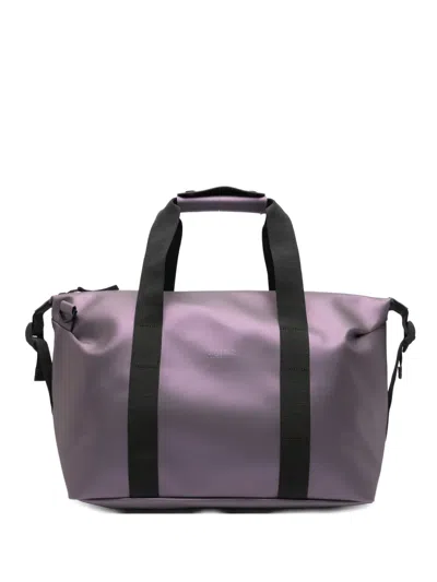 Rains Logo-embossed Web-strap Messenger Bag In Purple