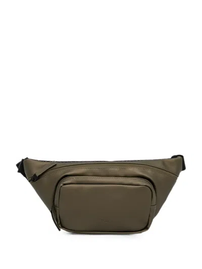 Rains Logo-embossed Zip-fastening Belt Bag In Brown