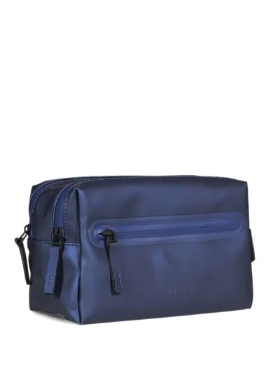 Rains Logo-embossed Zip-fastening Wash Bag In White