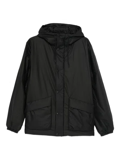 Rains Lohja Hooded Pocket Jacket In Black