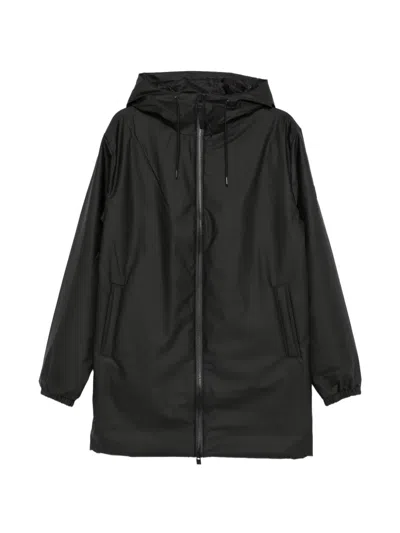 Rains Lohja Hooded Zip-up Insulated Coat In Multi