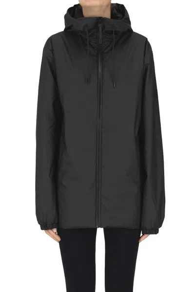 Rains Lohja Insulated Lightweight Eco-friendly Down Jacket In Black