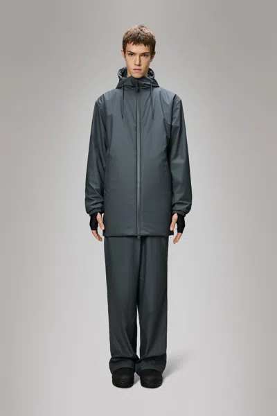 Rains Lohja Long Insulated Jacket In Black