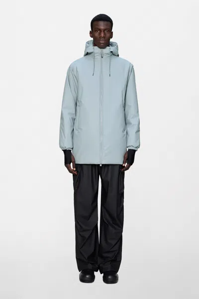 Rains Lohja Long Insulated Jacket In Blue