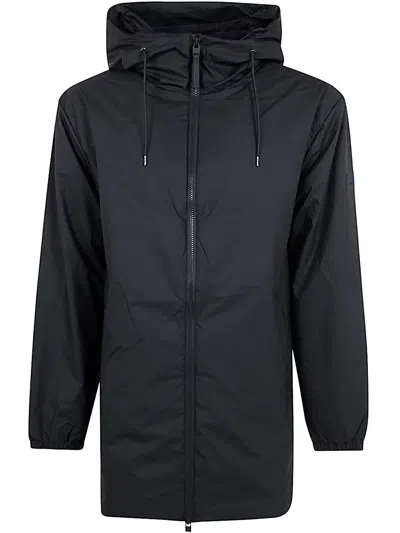 Rains Lohja Long Jacket Rain-coat In Black