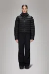 Rains Lohja Short Puffer Jacket In Black