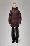 Rains Lohja Vision W Puffer Jacket In Brown