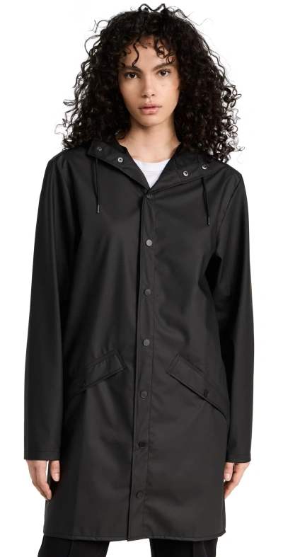 Rains Long Jacket Black