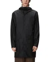 Rains Long Jacket In Black