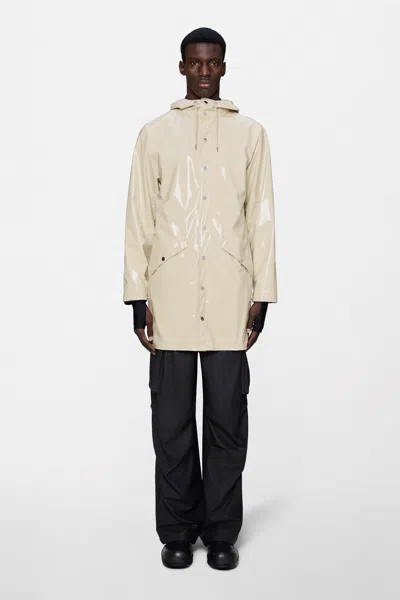 Rains Long Jacket In Sand