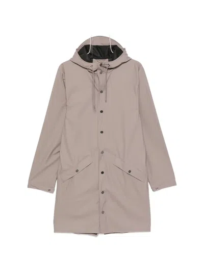 Rains Long Jacket W3 Coat In White