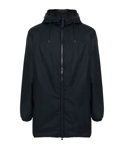 Rains Long-sleeved Casual Jacket In Black