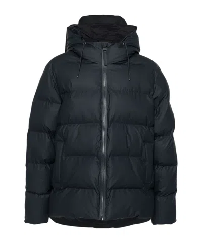 Rains Black Alta Puffer Jacket