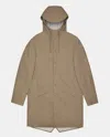 Rains Jacket Long W3 In Brown