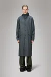 Rains Longer Jacket In Blue