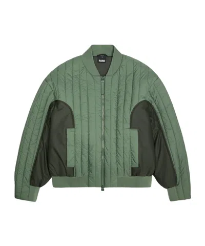 Rains Long-sleeve Casual Jacket In Green