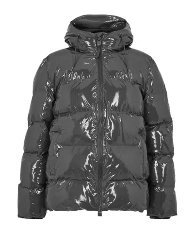Rains Long-sleeved Cotton-padded Jacket In Black
