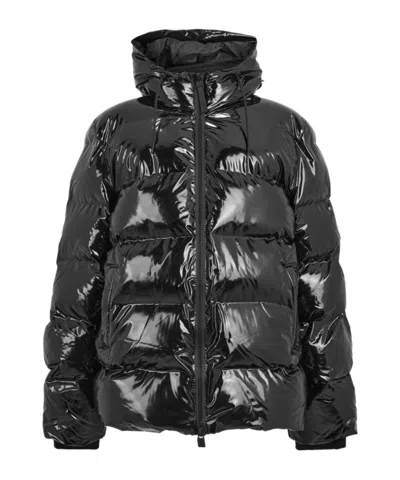 Rains Long-sleeved Cotton-padded Jacket In Black