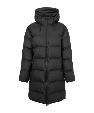 Rains Long-sleeved Cotton-padded Jacket In Black