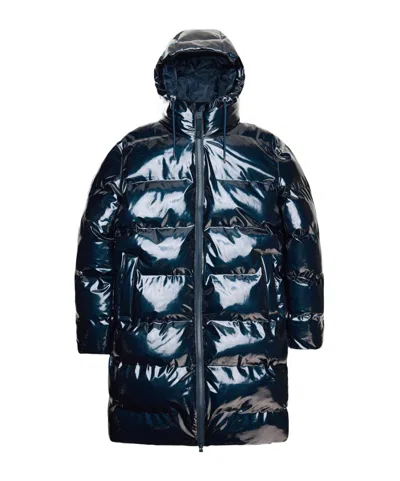 Rains Long-sleeved Cotton-padded Jacket In Blue