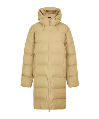 Rains Long-sleeved Cotton-padded Jacket In Nude
