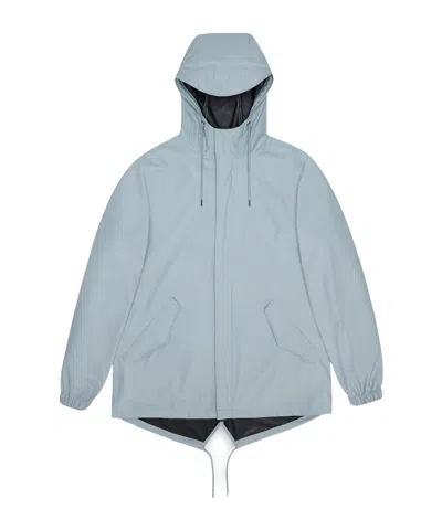 Rains Long-sleeved Hooded Casual Jacket In Blue