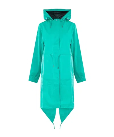 Rains Long-sleeved Parka In Blue