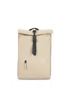 Rains Medium Rolltop Rucksack Backpack In Neutral