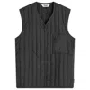 Rains Men's Black Banja Quilted Liner Vest In Black
