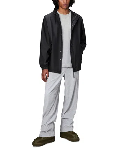 Rains Men's Essential Waterproof Hooded Full-zip Rain Jacket In Black