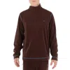 Rains Men's Frame Addis Fleece Half Zip Shirt In Brown