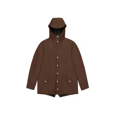 Rains Men's Frame Waterproof Lightweight Jacket In Brown