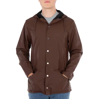 Rains Men's Frame Waterproof Lightweight Jacket In Brown