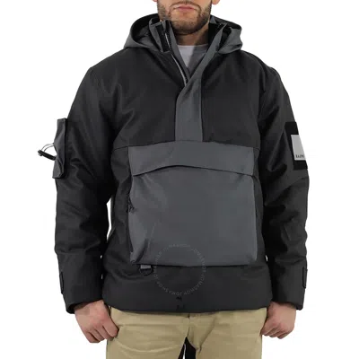 Rains Men's Glacial Anorak Water Repellent Jacket In Grey/black