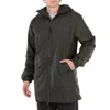 Rains Men's Green Lohja Long Insulated Jacket, Size Medium In Green