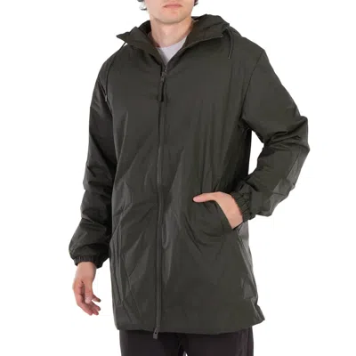 Rains Men's Green Lohja Long Insulated Jacket, Size Medium