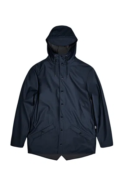 Rains Men's Jacket  12010 Navy In Blue
