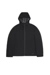 Rains Men's Jacket  19670 Black In Black