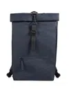 Rains Trail Rolltop Backpack In Navy