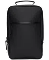 Rains Mens Black Book Shell Backpack In Black