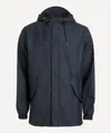 Rains Mens Fishtail Parka In Blue