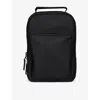 Rains Mens Black Book Shell Backpack In Black
